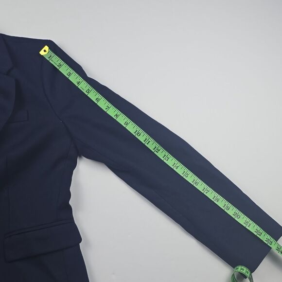 J. Crew Factory NWT $198 Original schoolboy blazer Navy Golden Buttons Women's 4 - Picture 8 of 11